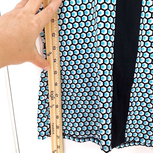 Worthington Petite Peacock Honeycomb Sleeveless Halter Blouse Tank Top Sz PS - Picture 11 of 11